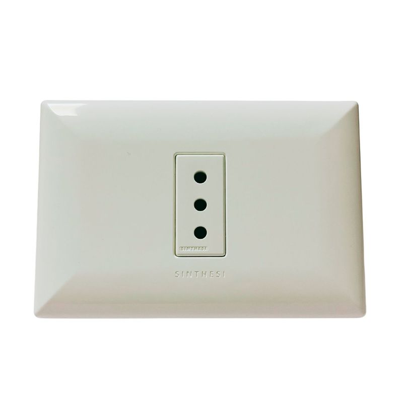 SINTHESI - Enchufe simple 10A armado S17 blanco