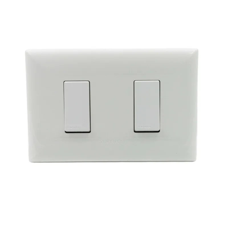 SINTHESI - Interruptor 9/12 1M doble armado S17 blanco
