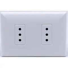 SINTHESI - Enchufe doble 10A armado S17 blanco