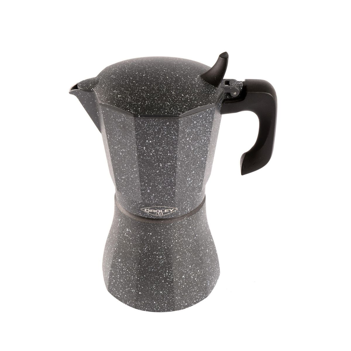 OROLEY - Cafetera Italiana Aluminio 530 ml Gris