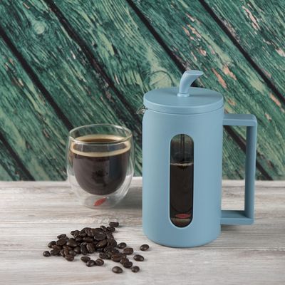 Imagen 2 del producto Embolo Frances Vidrio 600 ml Celeste