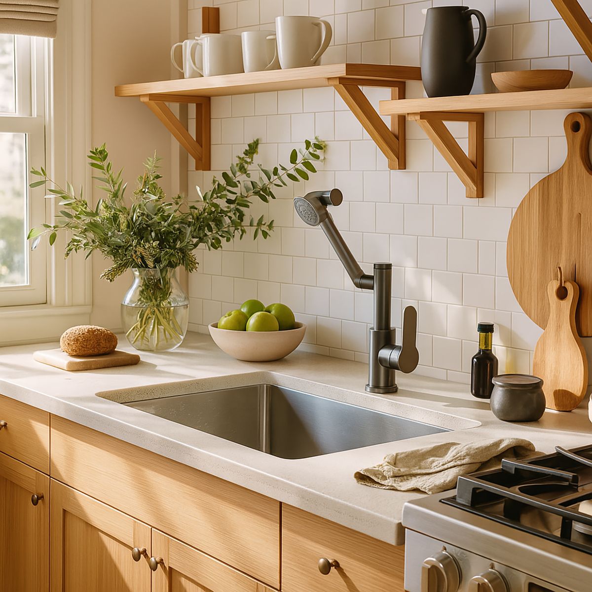 SENSI DACQUA - Monomando Multifuncional con Lector de Temperatura Gris