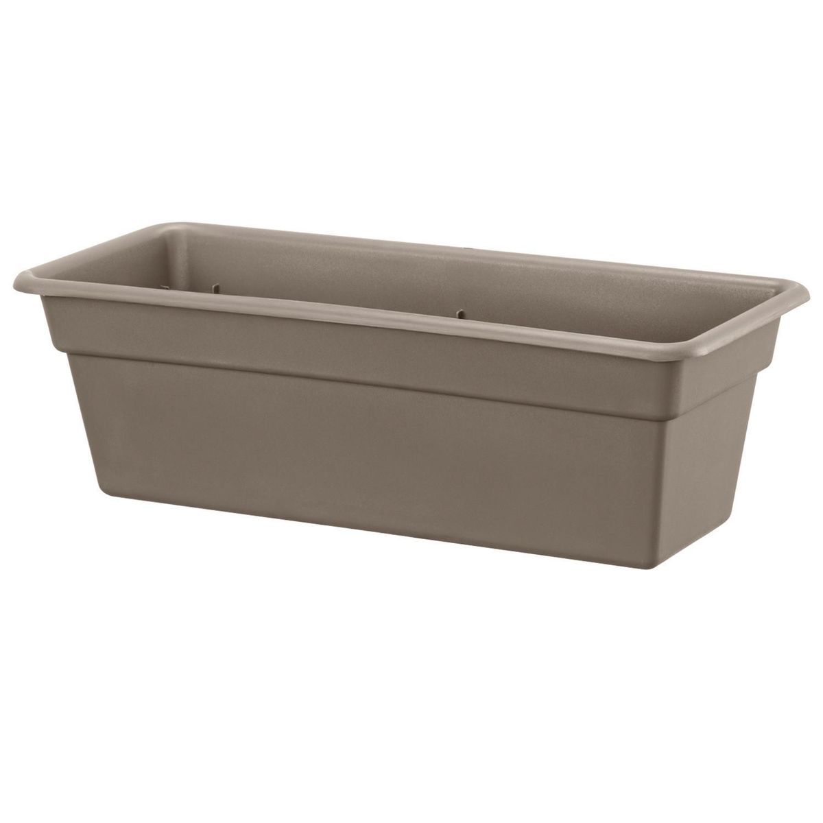 CASA BONITA - Jardinera de Plástico 19x15 cm taupe