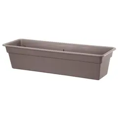 CASA BONITA - Macetero jardinera de plástico n°24, color taupe