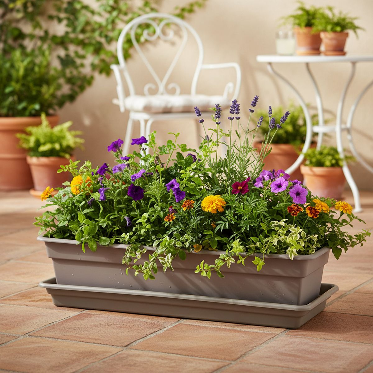 CASA BONITA - Base Jardinera Plástica N°18 Para Macetas