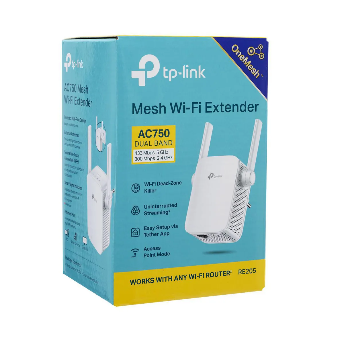TP LINK - Extensor TPLINK RE205 Wifi 5 AC750