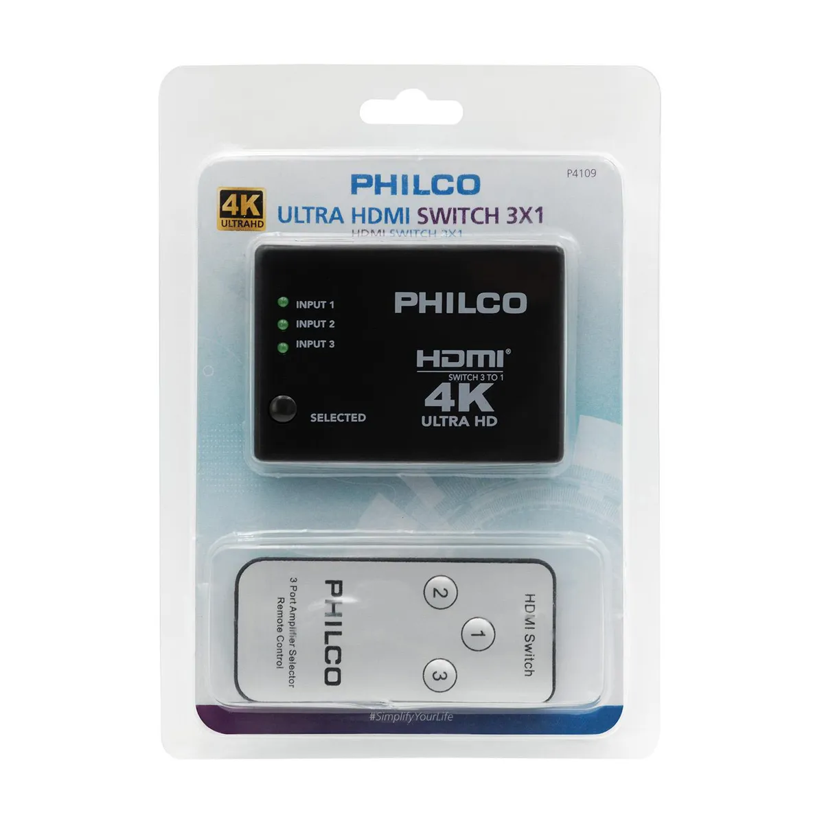 PHILCO - Adaptador HDMI Switch 3x1 Multifunción