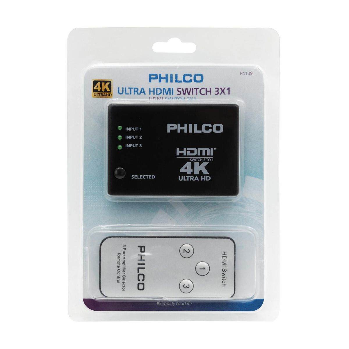 PHILCO - Adaptador HDMI Switch 3x1 Multifunción