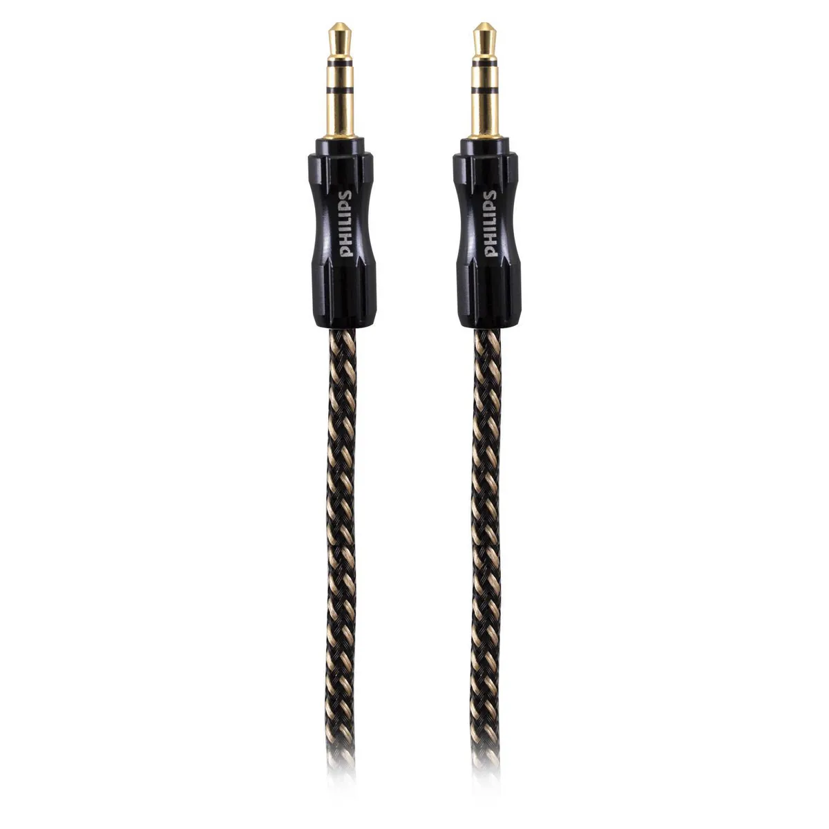 PHILCO - Cable auxiliar SWA9234 3.5 trenzado negro