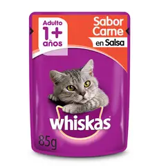 WHISKAS - Alimento Húmedo para Gato Adulto carne 85 gr