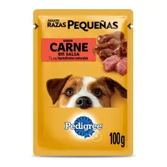 PEDIGREE - Alimento Húmedo Raza Pequeña para Perro Adulto Carne 100 gr