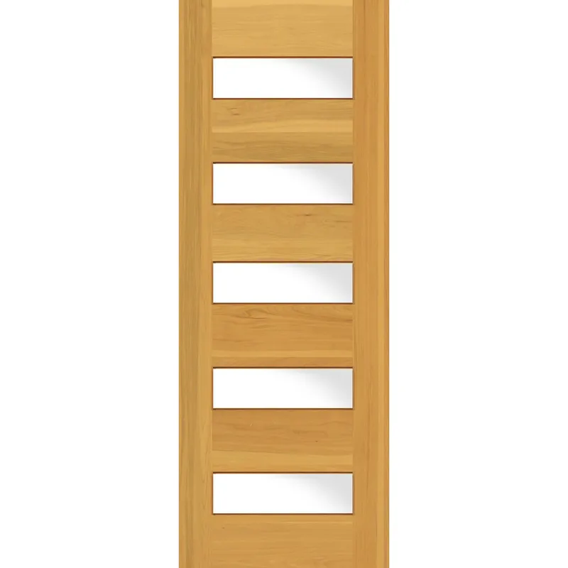 HOLZTEK - Puerta Madera de lenga 100x200 cm Modelo 108 natural