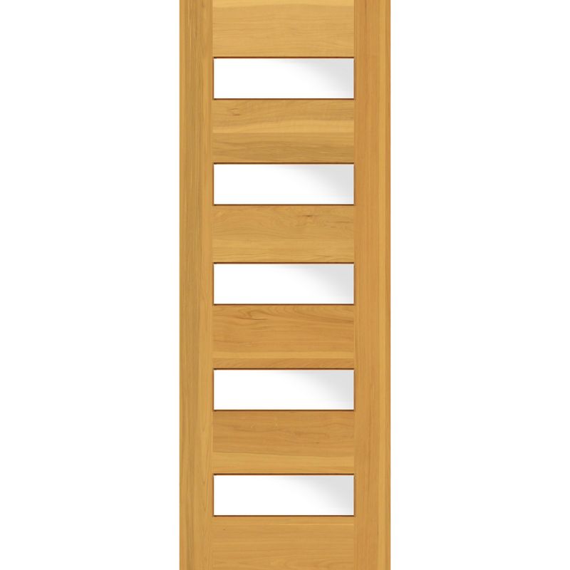 HOLZTEK - Puerta Madera de lenga 70x200 cm Modelo 108 Natural