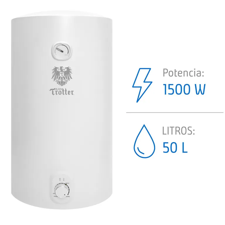 Termo Colgante Eléctrico 50 Litros 1500 W de Muro