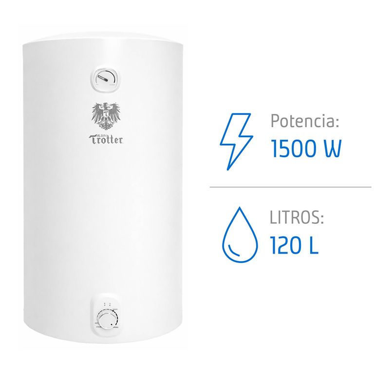 Termo Colgante Eléctrico 120 Litros 1500 W de Muro