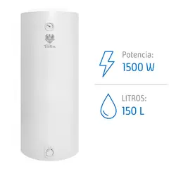 ALBIN TROTTER - Termo Colgante Eléctrico 150 Litros 1500 W de Muro