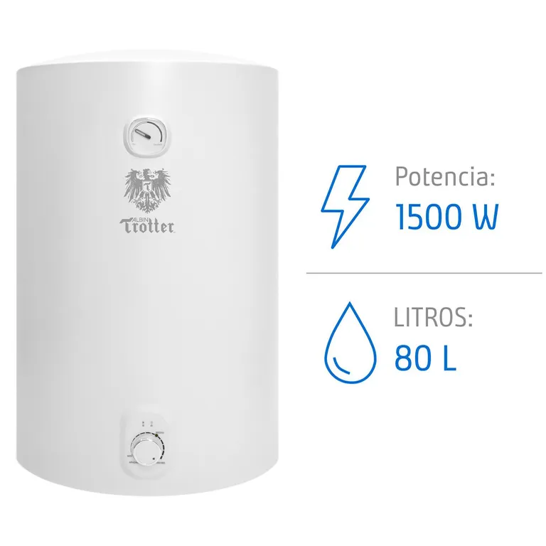 Termo Colgante Eléctrico 80 Litros 1500 W de Muro