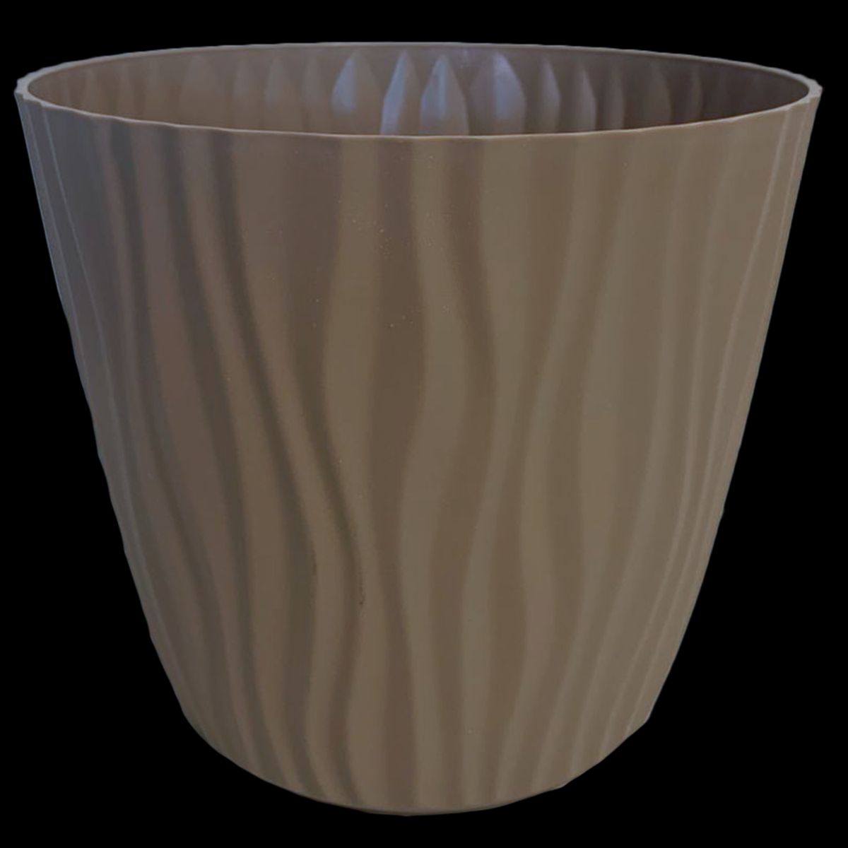 REMBRE - Macetero autorregante reciclado de Plástico 23x20 cm Café