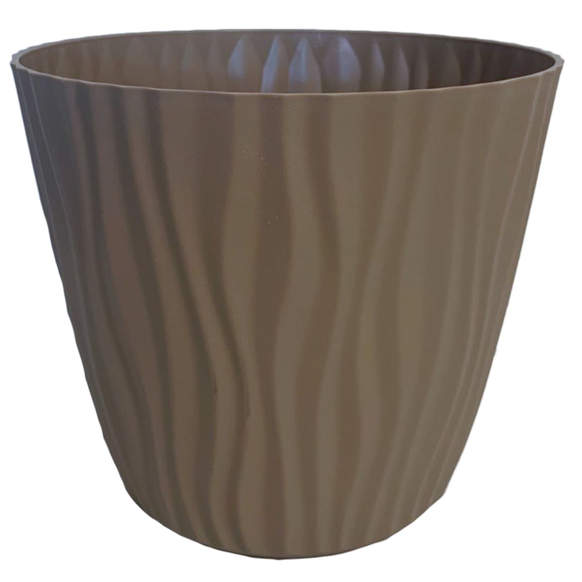 REMBRE - Macetero autorregante reciclado de Plástico 23x20 cm Café