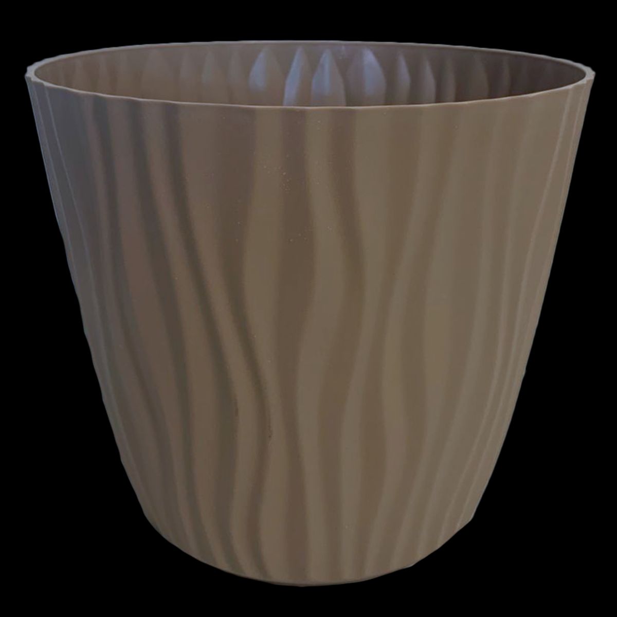 REMBRE - Macetero autorregante reciclado de Plástico 21x18.5 cm Café