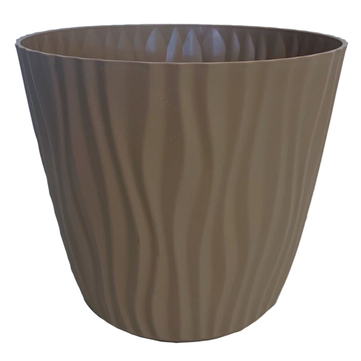 REMBRE - Macetero autorregante reciclado de Plástico 21x18.5 cm Café