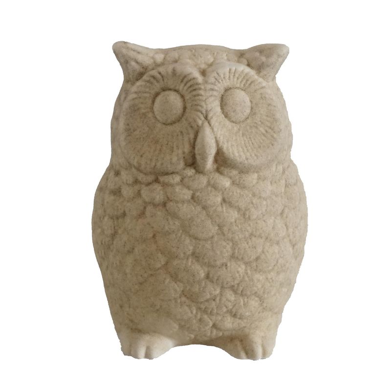 CERAMICA ESPEJO - Figura decorativa buho 15 cm, colección animal mate