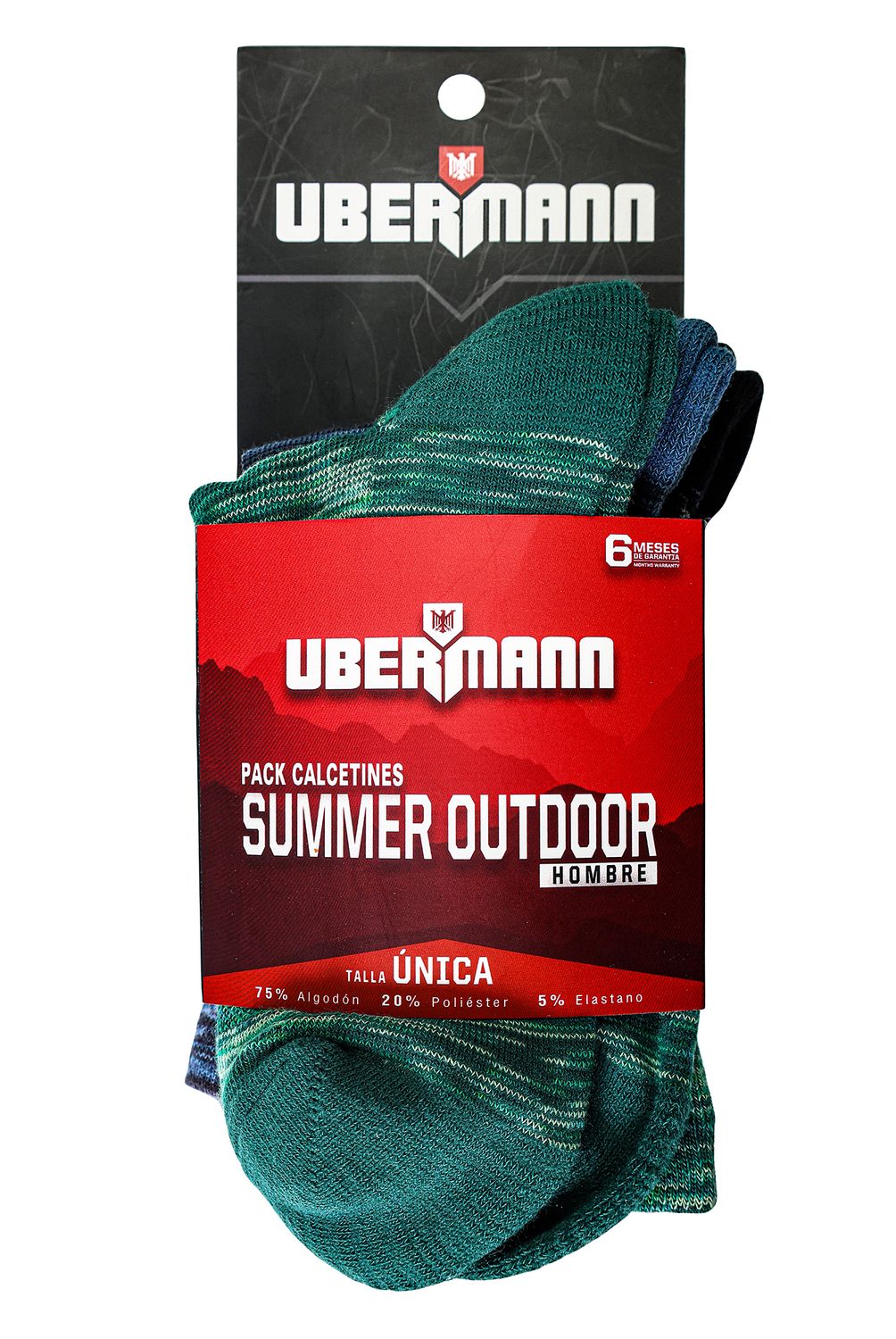 UBERMANN - Pack 3 Calcetines Summer hombre