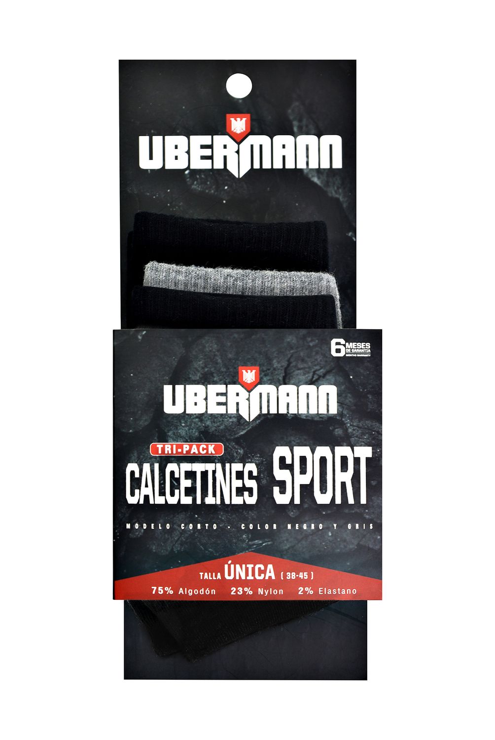 UBERMANN - Pack 3 Calcetas Sport