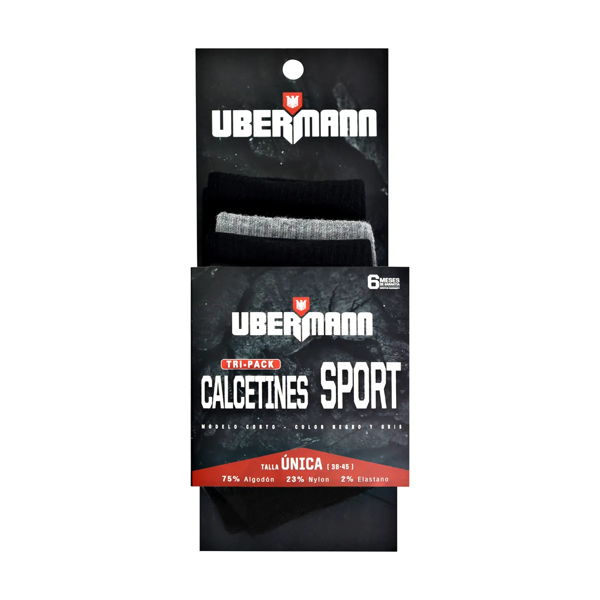UBERMANN - Pack 3 Calcetas Sport