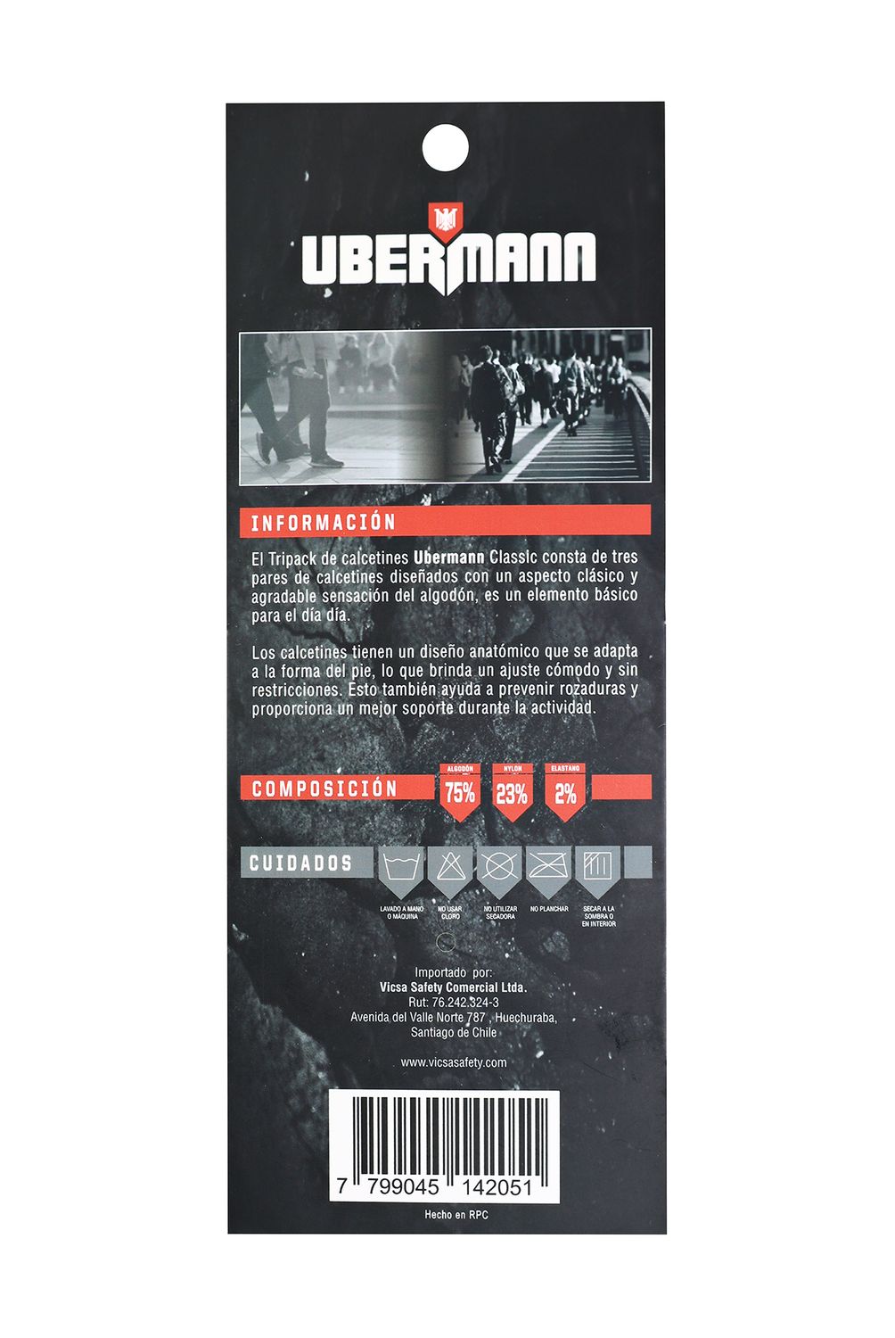UBERMANN - Pack 3 Calcetas Classic