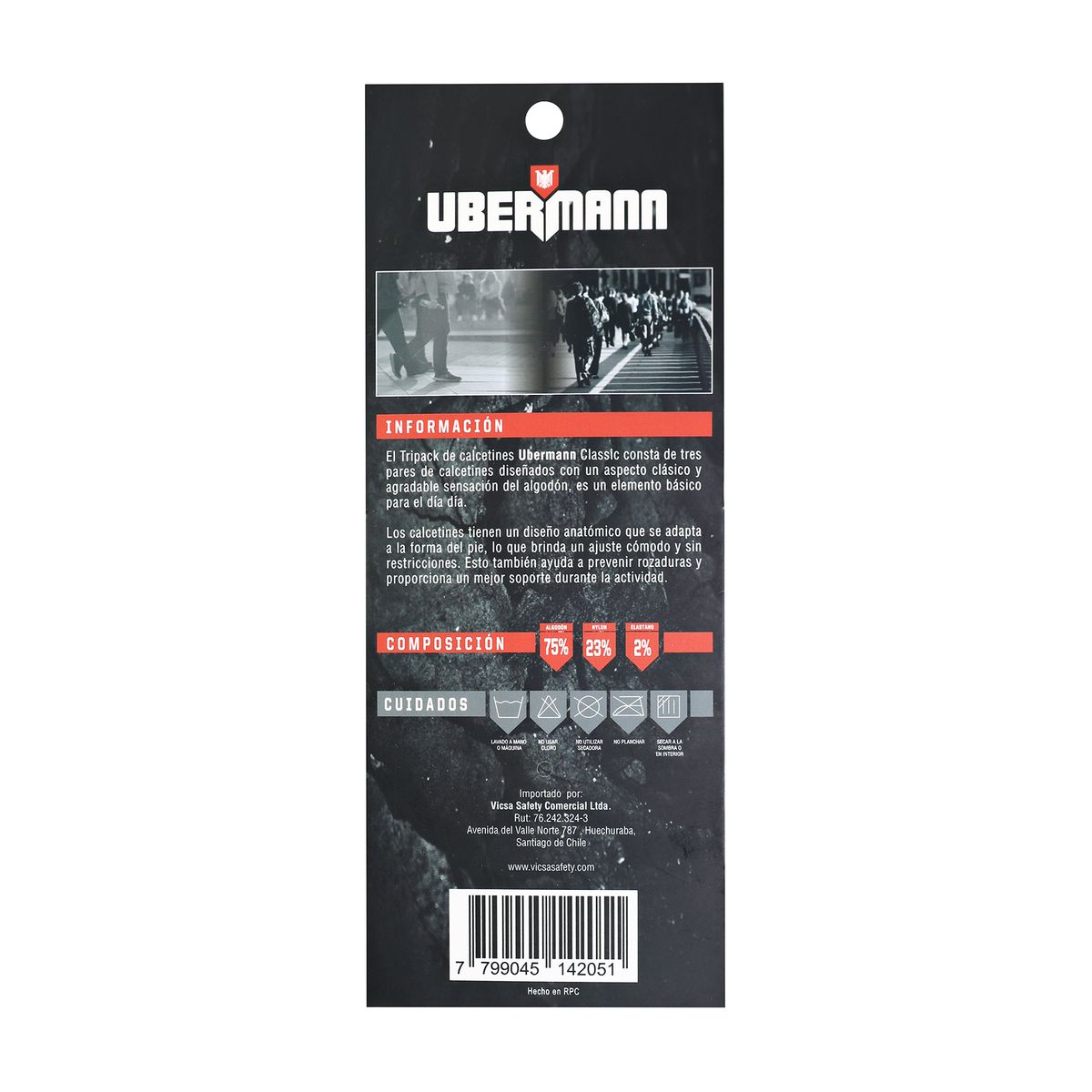 UBERMANN - Pack 3 Calcetas Classic