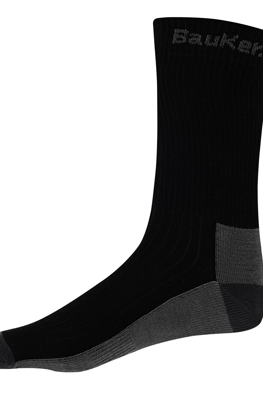 BAUKER - Pack 5 Calcetines negro algodón
