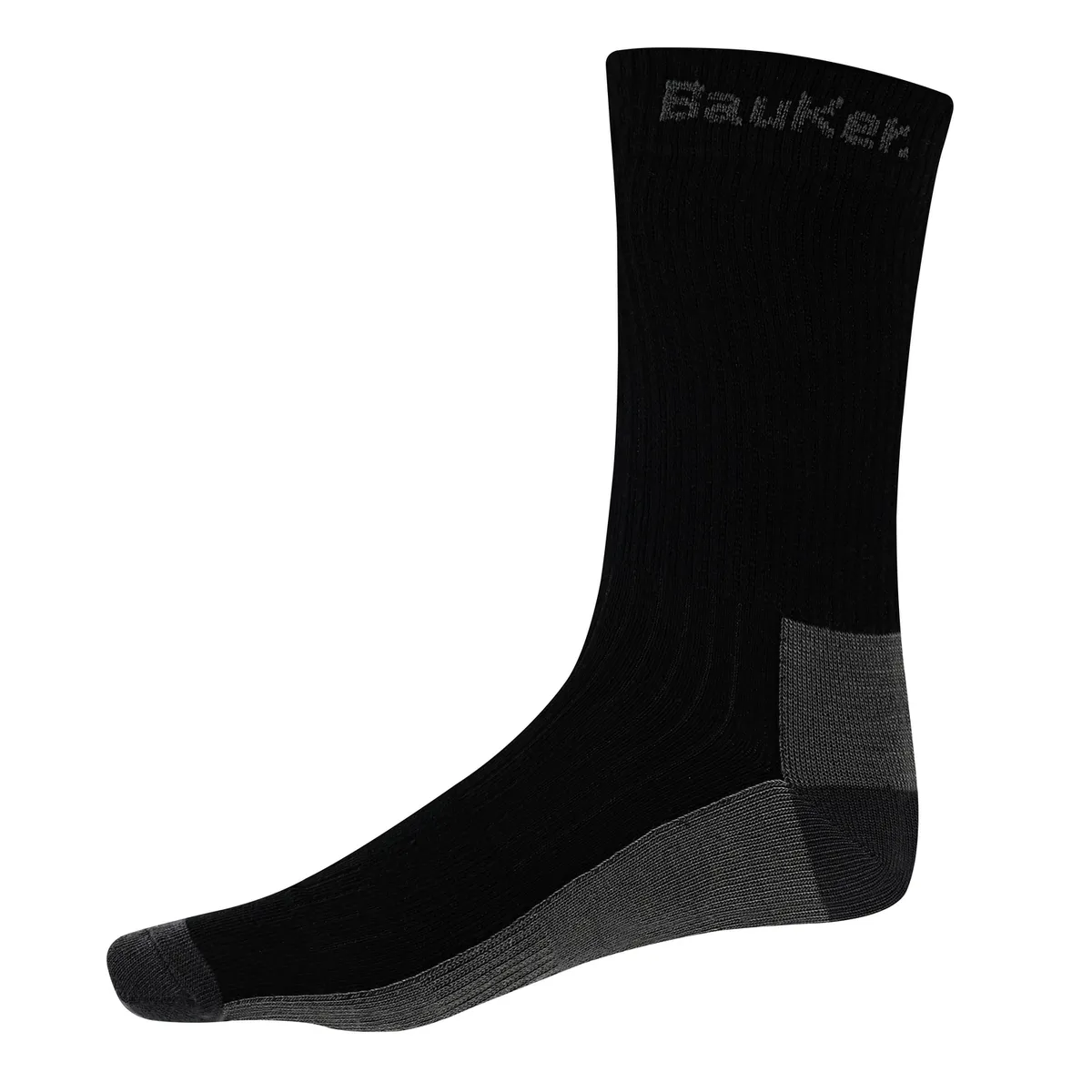 BAUKER - Pack 5 Calcetines negro algodón