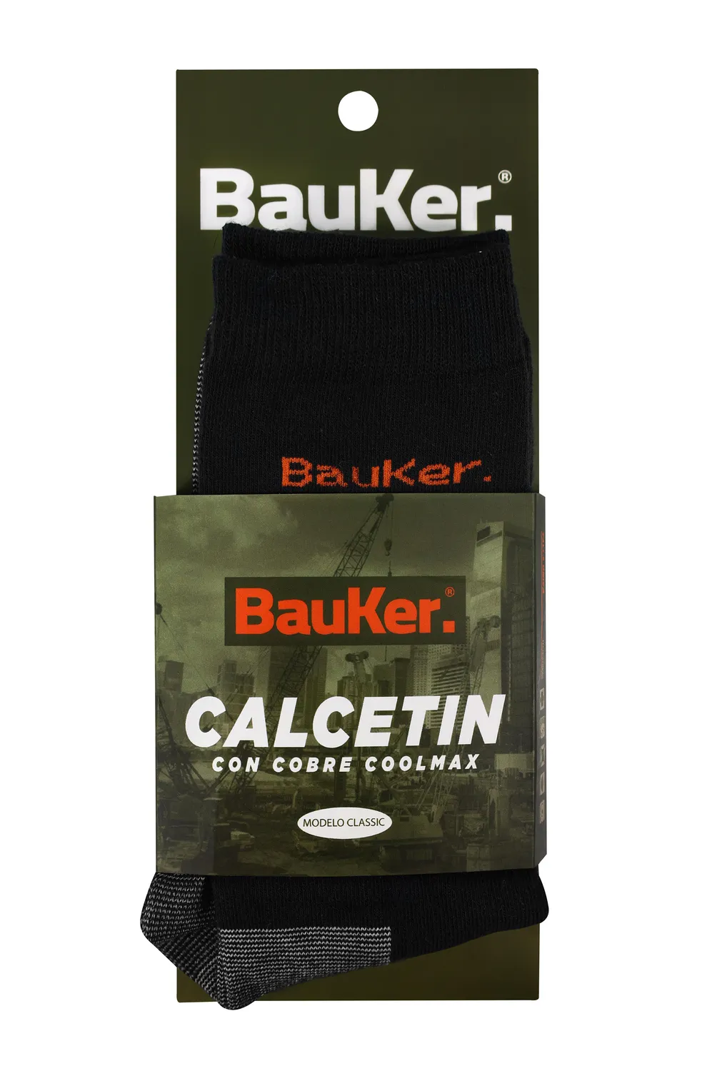 BAUKER - Calcetin con cobre negro