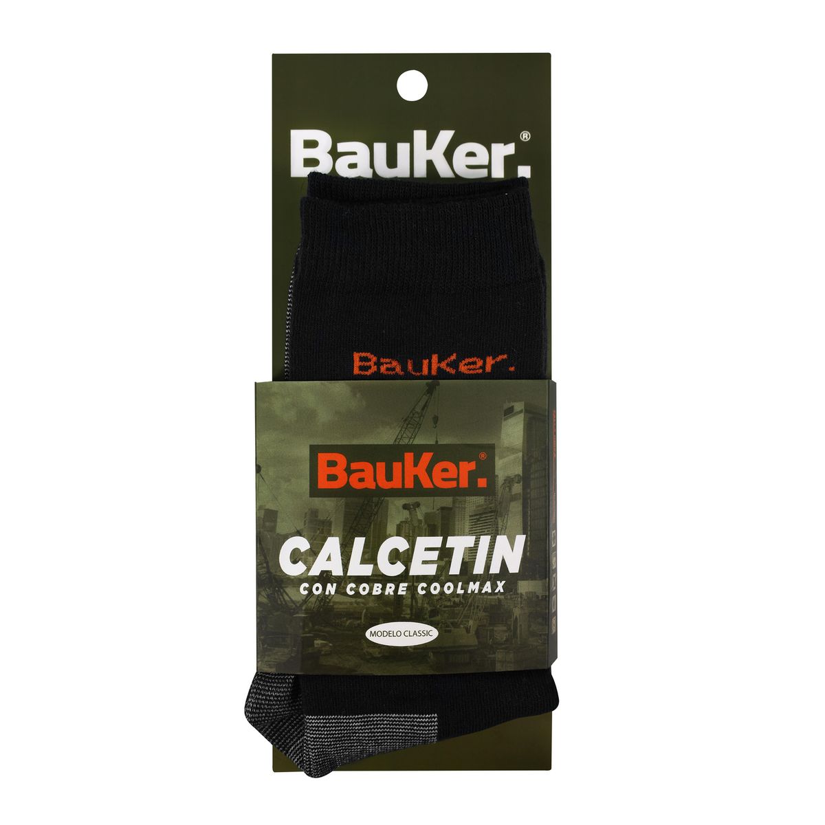 BAUKER - Calcetin con cobre negro