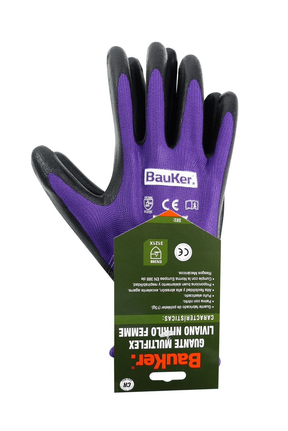 BAUKER - Guante trabajo Femme talla XS