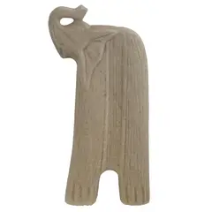 CERAMICA ESPEJO - Figura decorativa elefante alto 31cm, colección animal mate