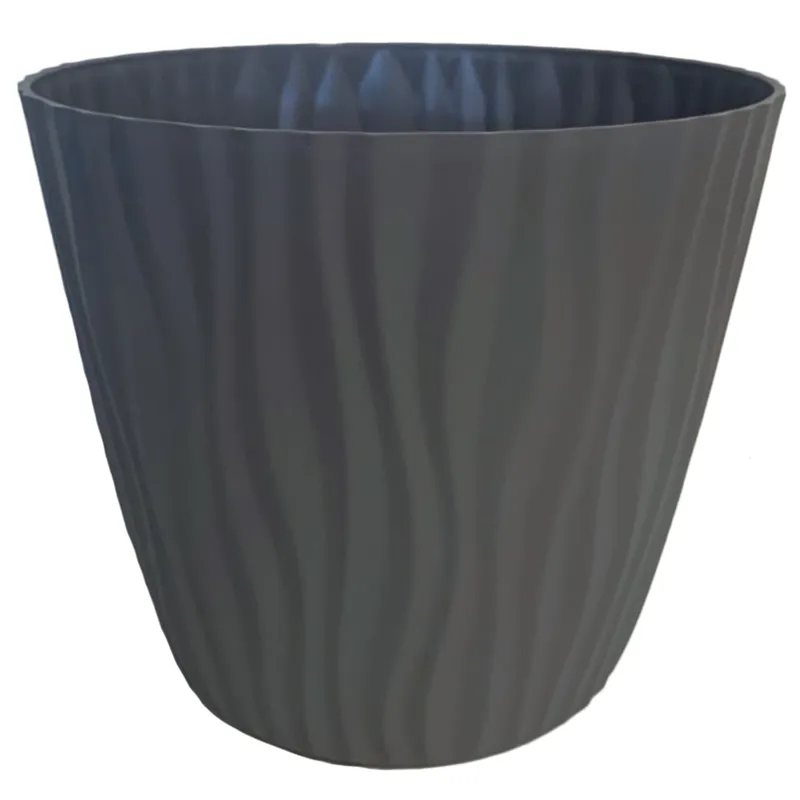 REMBRE - Macetero autorregante reciclado de Plástico 21x18.5 cm Gris