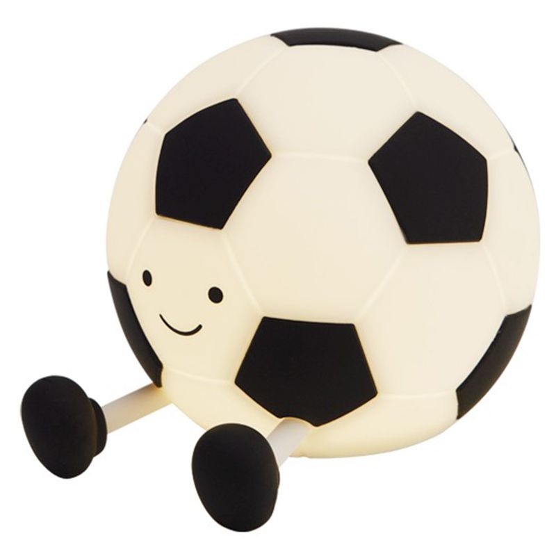 DRL - Lámpara Nocturna Pelota Futbol Blanco 14x11.1 cm
