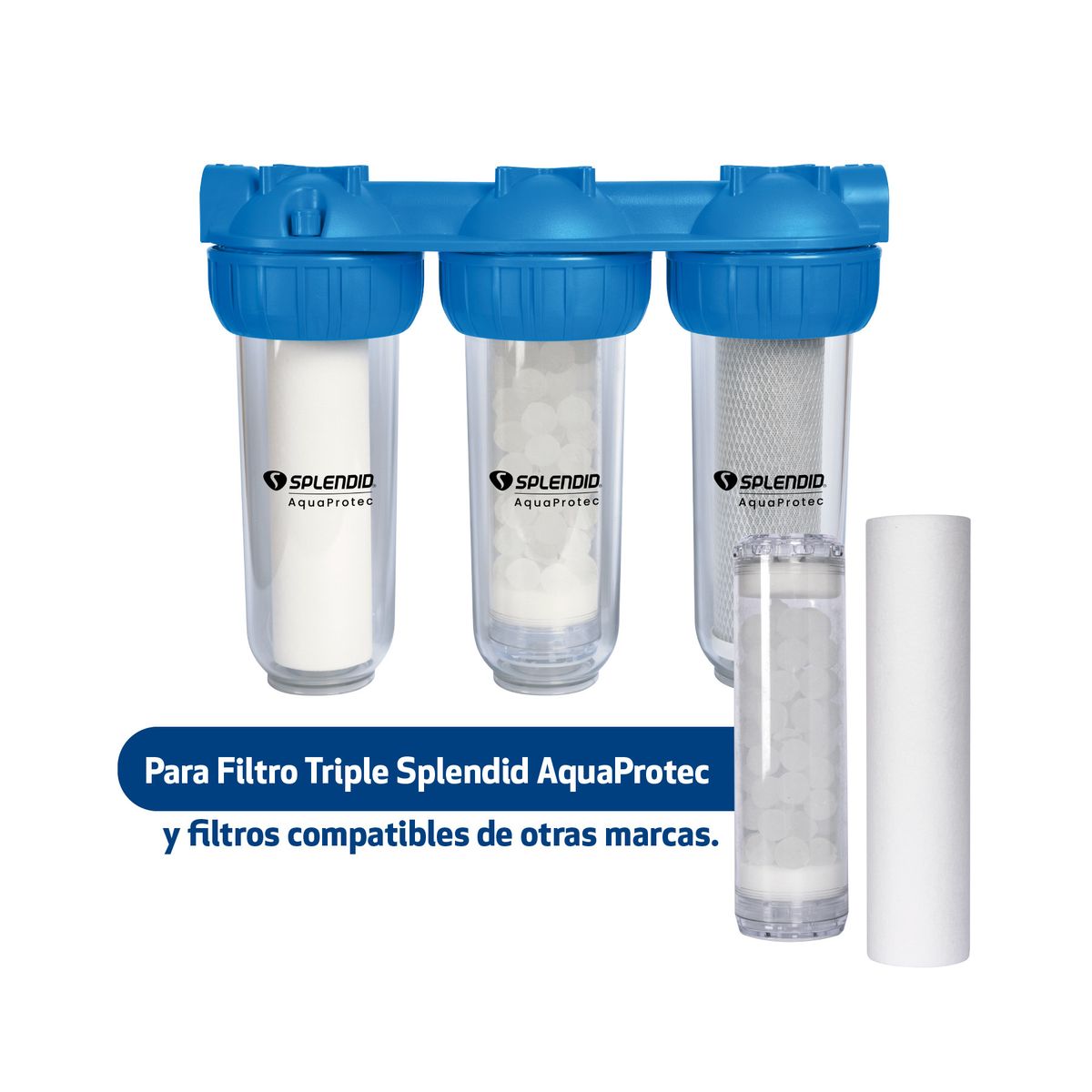 SPLENDID - Repuestos filtros polipropileno y polifosfato para Filtro Triple