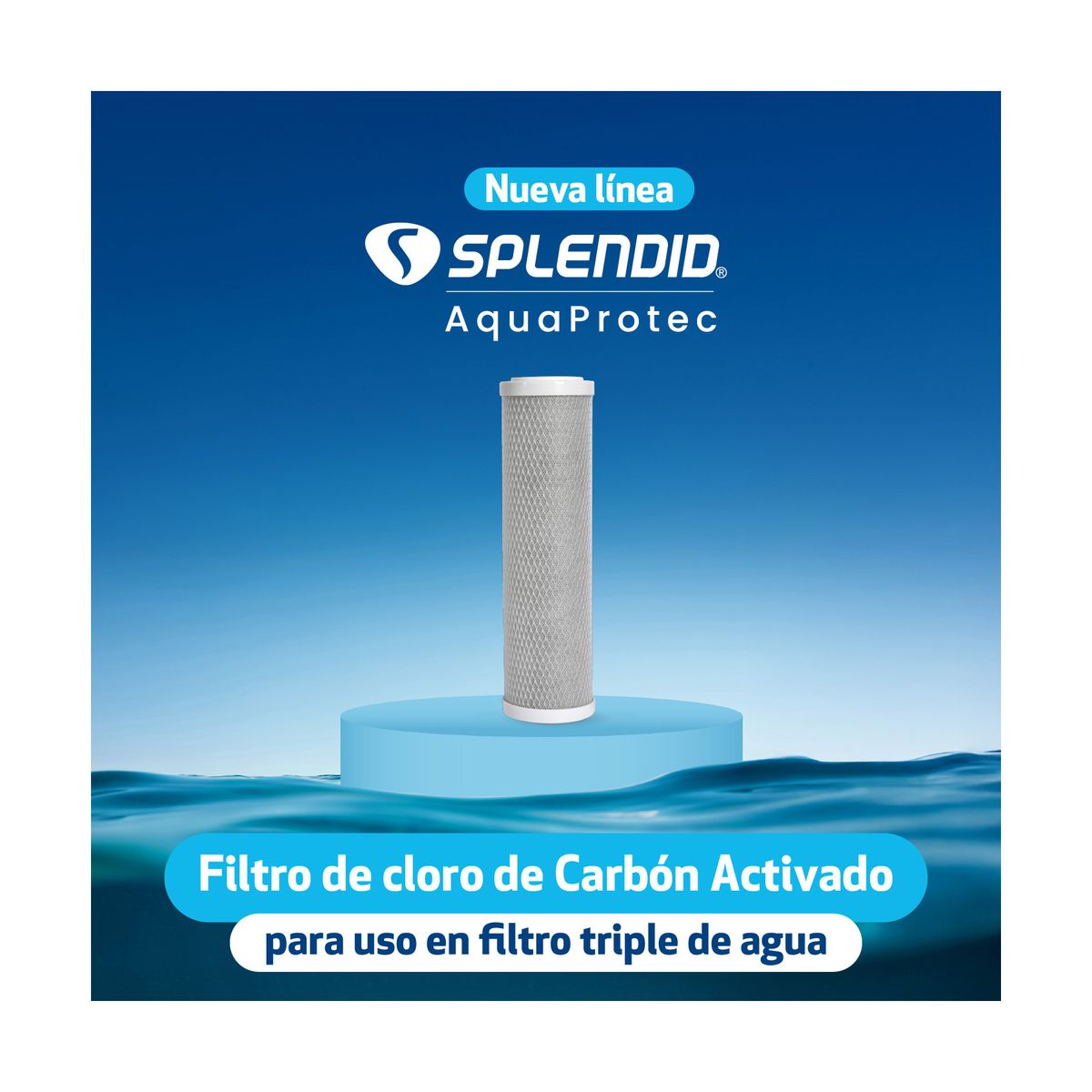 SPLENDID - Repuesto filtro de carbono para Filtro Triple