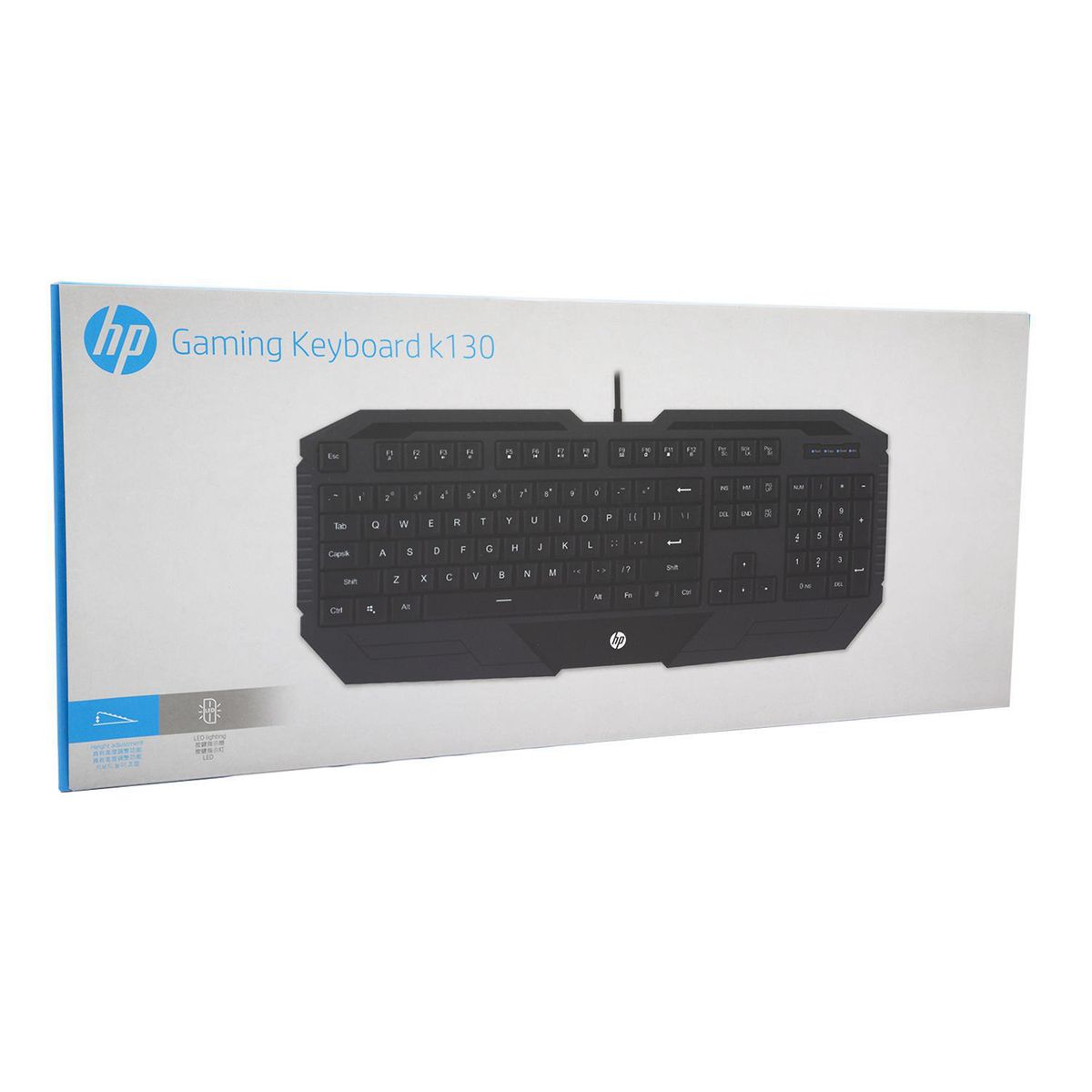 HP - Teclado gamer inglés K130