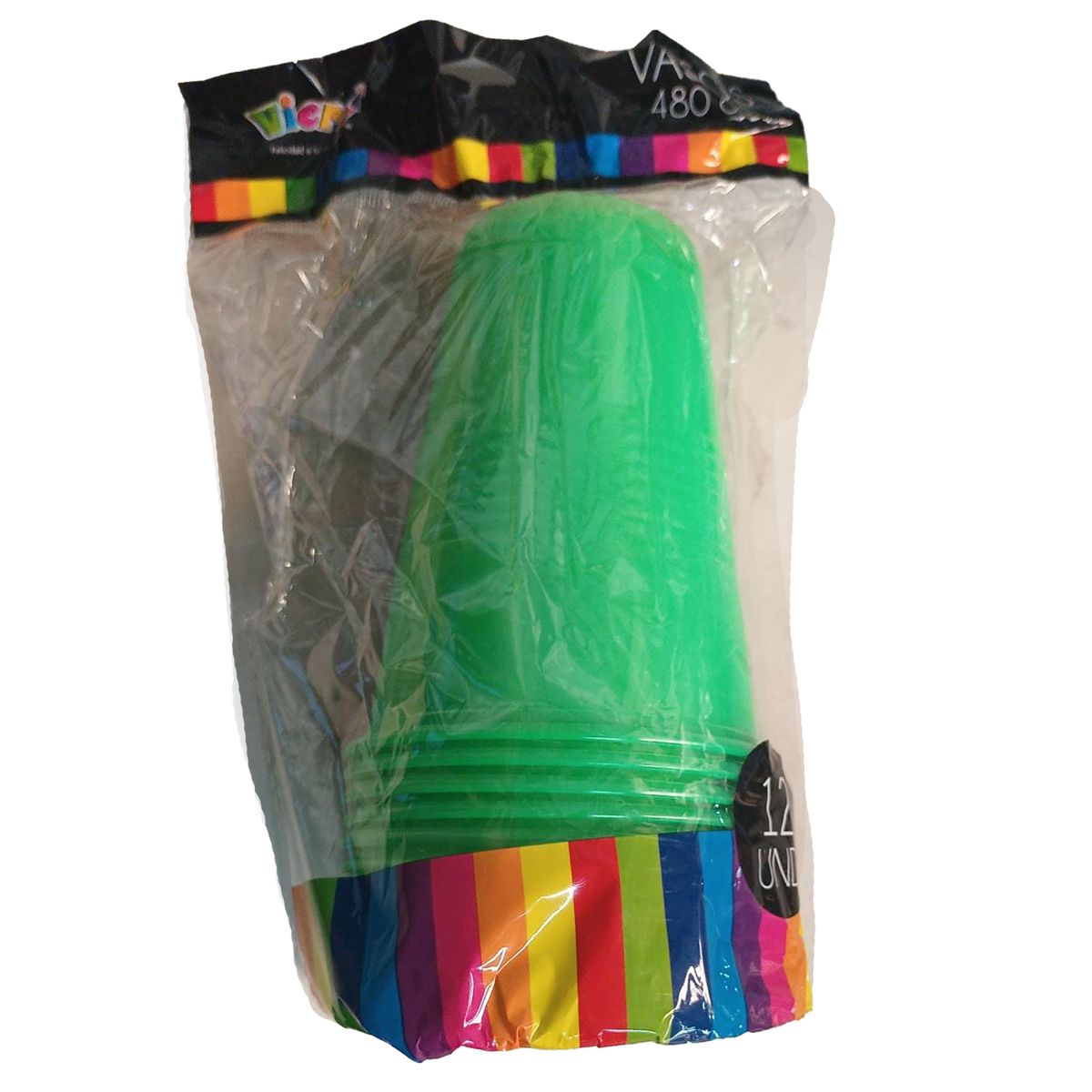 CARNAVAL - Set 12 vasos 480 ml verde