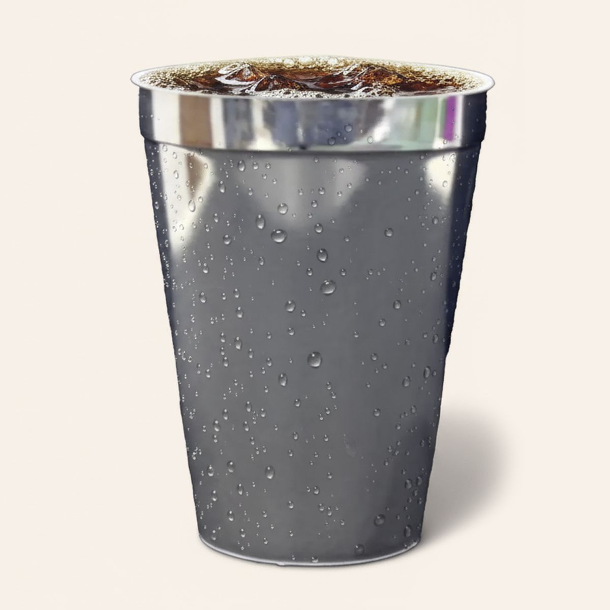 CARNAVAL - Set 12 vasos 360 ml plateados