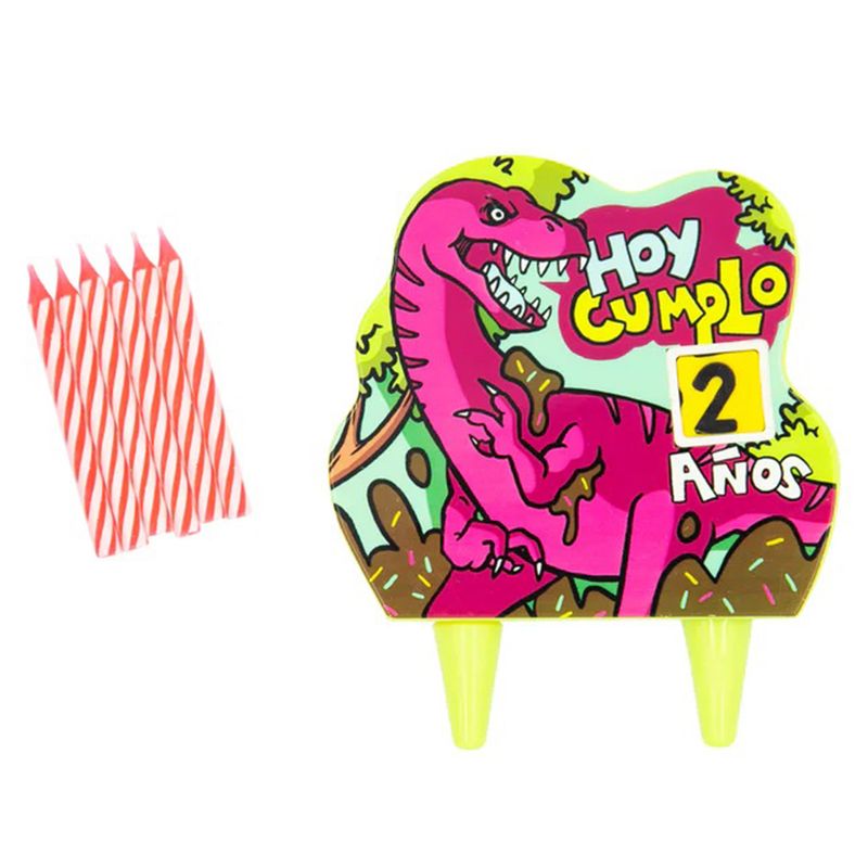 CARNAVAL - Vela dinosaurio fiesta infinita