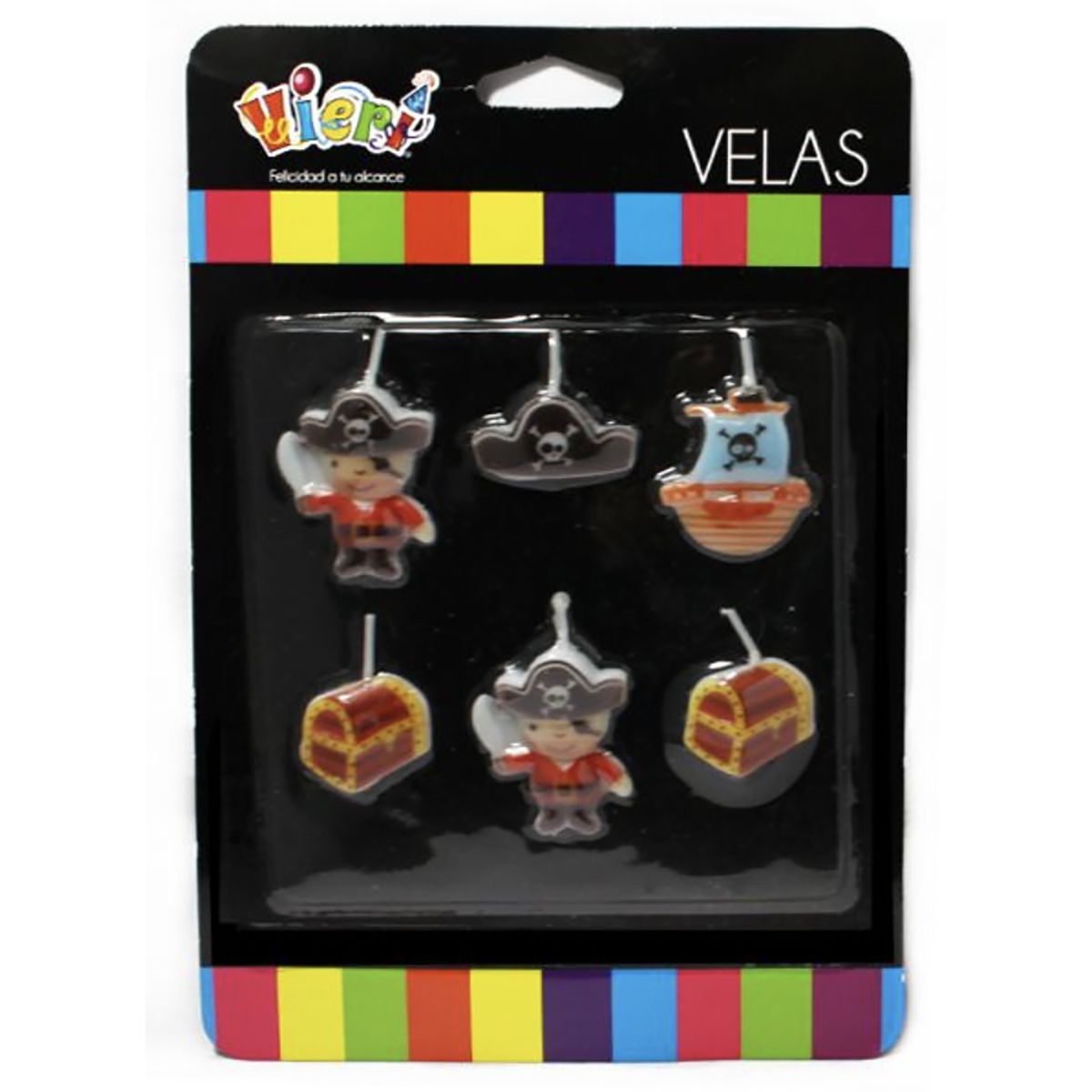 CARNAVAL - Set 5 velas pirata