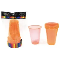 CARNAVAL - Set 12 vasos 480 ml naranjo