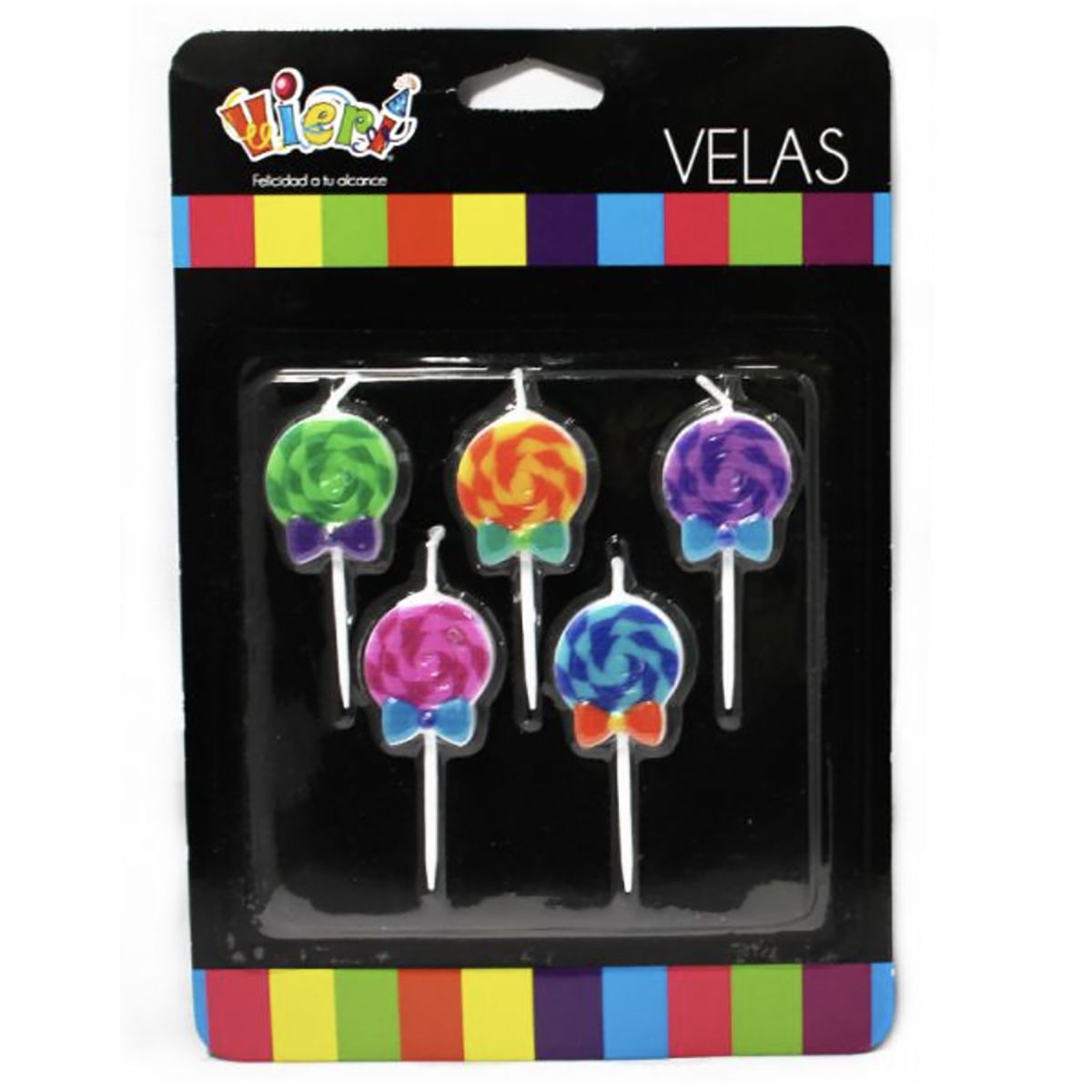 CARNAVAL - Set 5 velas paletas