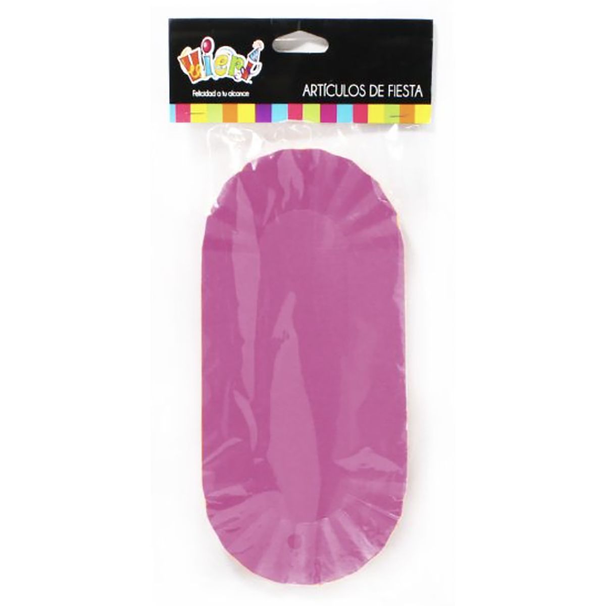 CARNAVAL - Set 10 platos de hotdog fucsia