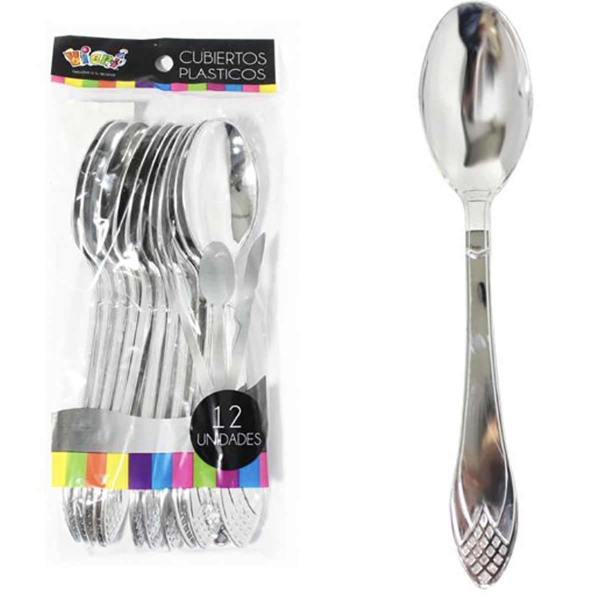 CARNAVAL - Set 12 cucharas plateadas